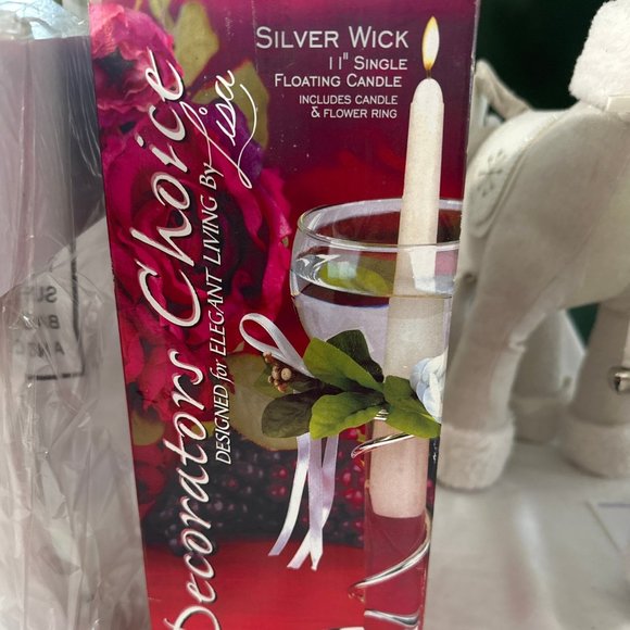 NWT Vintatg 2001 Davco Silver New York Floating Candlestick Spiral Centerpiece - Picture 5 of 6